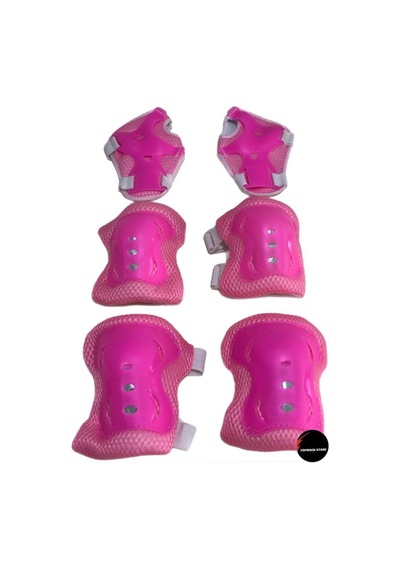 Paten Kaykay Scooter Bisiklet Koruyucu Set Takımı Pembe