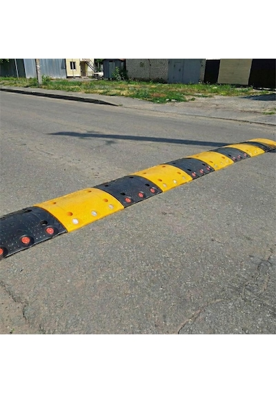 7 Metre Oval Plastik Hız Kesici Set Modüler Yol Kasisi Çözümü-841
