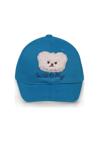 Civil Baby Bear Süzine Nakış 6-18 Ay Bebek Erkek Kep Şapka - Mavi İndigo