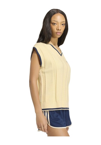 Kr7062-k Adidas Vest Kadın T-shirt Sarı Kr7062-k