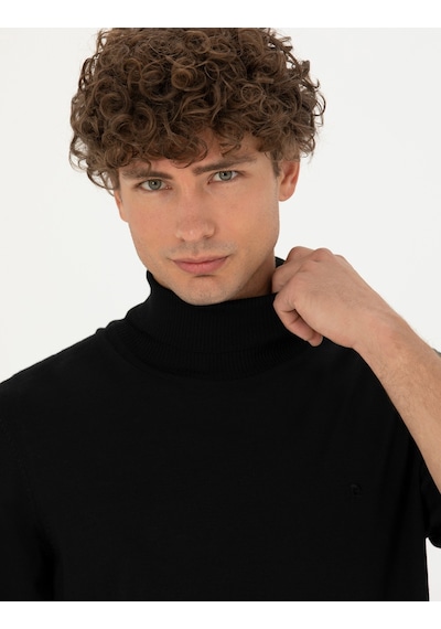 Pierre Cardin Erkek Siyah Triko Kazak 50270052-vr046 Siyah