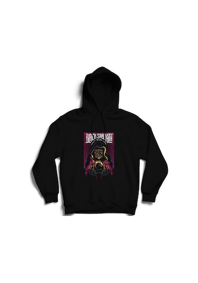Black Sabbath, Rock, Metal Unisex Siyah %100 Pamuk Kapüşonlu Sweatshirt Siyah