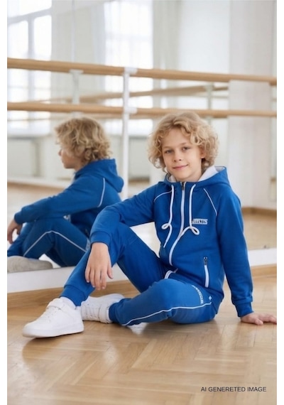 Pina Kids Erkek Çocuk Scuba Atheletic Reglan Kol Kapüşonlu Dalgıç Kumaş Eşofman Takımı Esf7028 Saks Pina Kids Erkek Çocuk Scuba Atheletic Reglan Kol Kapüşonlu Dalgıç Kumaş Eşofman Takımı Esf7028 Saks