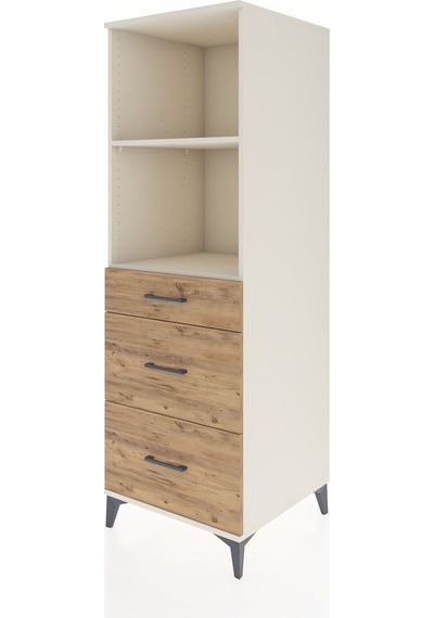 Kronos Dolap 2 Raflı 3 Çekmeceli 60x59x182 Aytaşı-çam Aytaşı