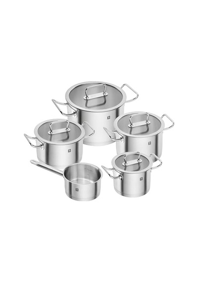 Zwilling Twin Pro 18/10 Paslanmaz Çelik, 5 Parça Tencere Seti Açık Bakır