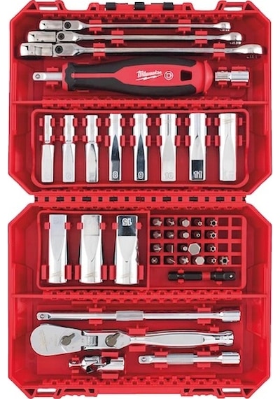 Milwaukee 1/4'' Cırcır Tornavida Kollu Lokma Set 42 Parça 4932498382