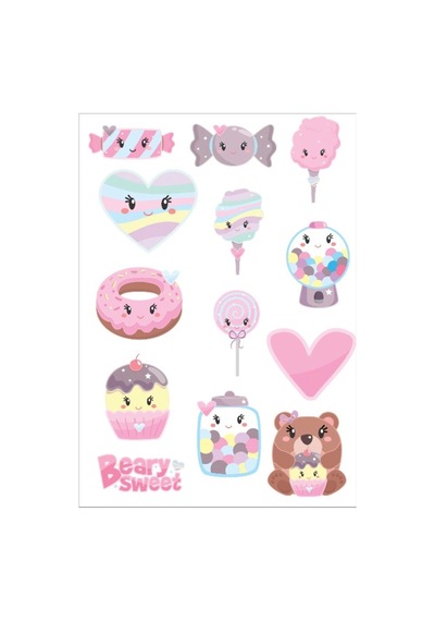 Sevimli Şekerler Sticker Set 2