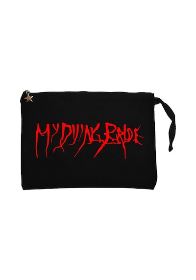 My Dying Bride Logo Siyah Clutch Astarlı Cüzdan / El Çantası Siyah