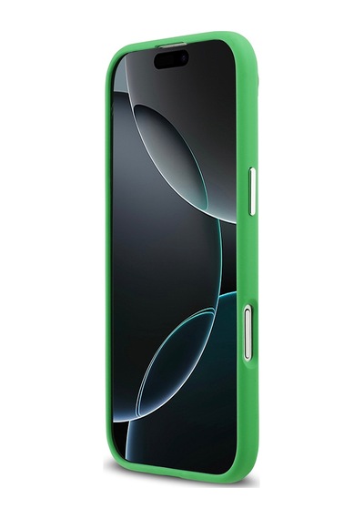 Apple Uyumlu iPhone 17 Air Kılıf Lacoste Lisanslı M-safeli İkonik Logo Metal Kamera Çerçeveli Silikon Kapak Yeşil Yeşil