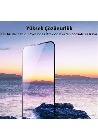 Baseus Apple iPhone Uyumlu 13 Mini 0.23mm Full Kavisli - Ekran Koruyucu Cam 2 Adet- 5775