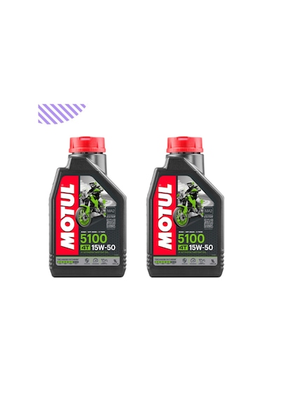 Motul 5100 15W-50 Motorsiklet Yağı 2 x 1 L
