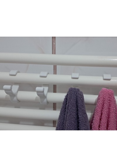 Banyo Kalorifer Askısı Banyo Havlu Askısı Banyo Askılık Beyaz