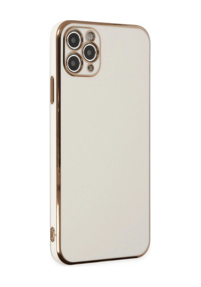 Apple Uyumlu iPhone 11 Pro Max Kılıf Volet Silikon - Beyaz Çok Renkli