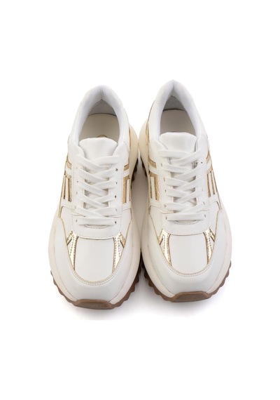 Bambi Beyaz Kadın Sneaker K01791072909 Beyaz