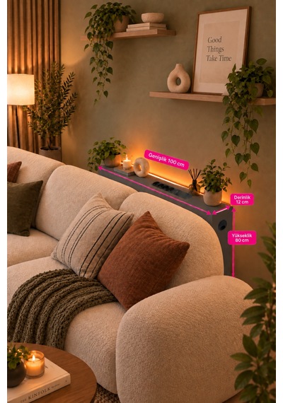 1. Sınıf Antrasit Mdf Auratech Led Li Koltuk Arkası Dresuar Prizli Şarjlı Raf Konsol 100x80x12 1. Sınıf Antrasit Mdf Auratech Led Li Koltuk Arkası Dresuar Prizli Şarjlı Raf Konsol 100x80x12