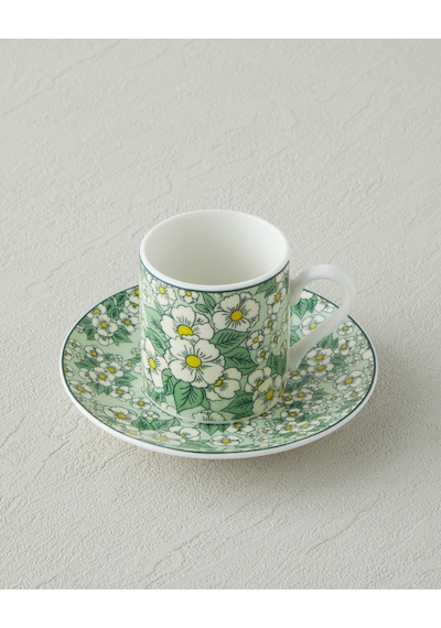 English Home Isola New Bone China 4 Parça 2 Kişilik Kahve Fincan Takımı 80 Ml Yeşil