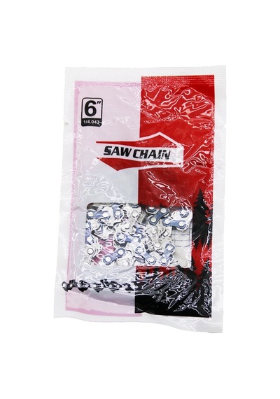 Saw Chaın No-6" 1/4.043 Zincir Kırmızı Ambalaj Dal Budama Testere Makine İçin - 10'li Paket