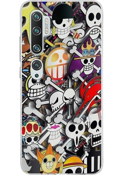 Xiaomi Mi Note 10 Uyumlu Kapak Anime Tasarımlı Şeffaf Silikon Kılıf Şeffaf