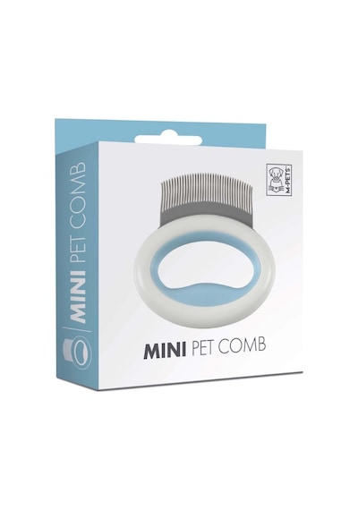 M-pets Mini Mavi Yumuşak Dişli Mini Tarak