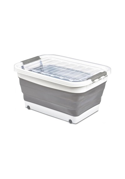Deconox Tekerlekli Katlanabilir Akordiyon Saklama Sepeti Pratik Ve Taşınabilir Tekerlekli Katlanabilir Akordiyon Saklama Sepeti - Düzeni Kolayca Sağlayın 45 Litre Ve 30 Litre Seçenekli 30 Litre