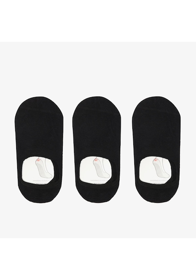 Unıted4 Unisex Siyah 3'lü Babet Çorap U3ss20000