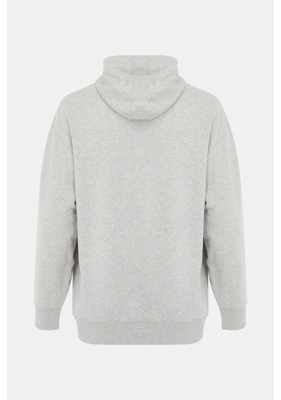 Puma Uptown Graphic Hoodie Erkek Gri Spor Sweatshirt Gri Gri