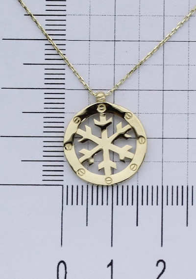 14k Altın Kartanesi Kolye 4n28319 Sarı