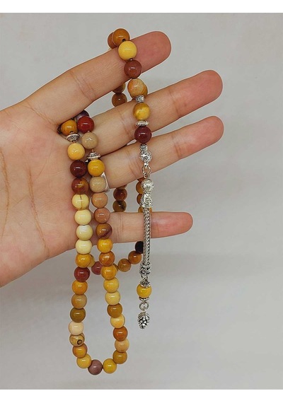 Jasper Taşı 99luk Tesbih 8mm 9805 Çok Renkli