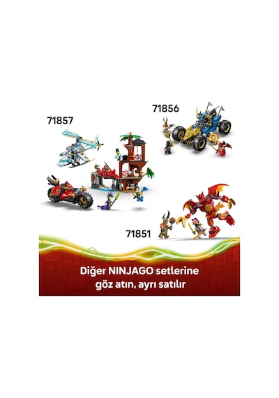 LEGO® NINJAGO® Yaşam Ejderhası 71859 - 9 Yaş ve Üzeri Çocuklar için 8 Minifigür İçeren Yaratıcı Oyuncak Yapım Seti (1050 Parça)