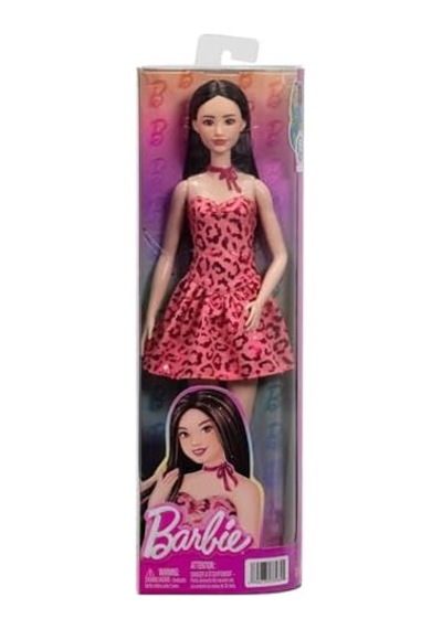 Büyüleyici Parti Bebekleri Fashionistas Pembe Leopar Elbise Jjn59 Açık Bej