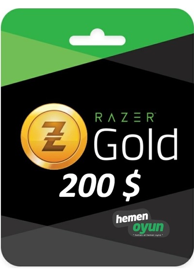 Hemenoyun Razer Gold 200 Usd Dolar