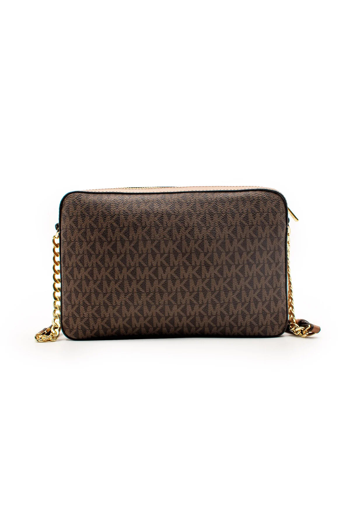 Michael Kors Jet Set Large Logo Crossbody Çapraz Omuz Çantası Kahverengi