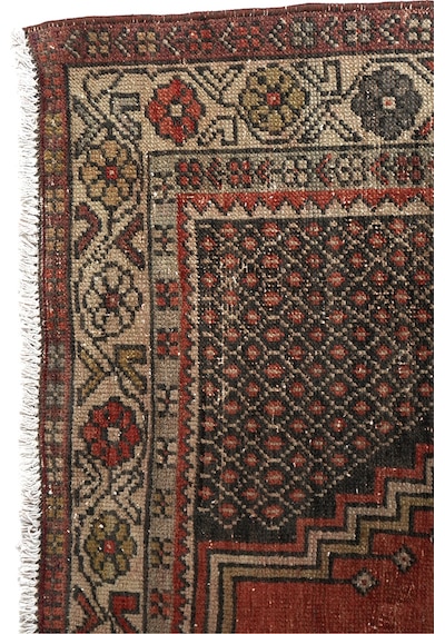 Bohem Stil Vintage Halı Özel Tasarım Anadolu Koleksiyonu Bordo