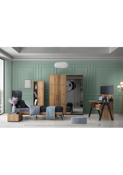 Beyoğlu Modern Aynalı Elbise Dolabı Gardrop 170x53x200cm