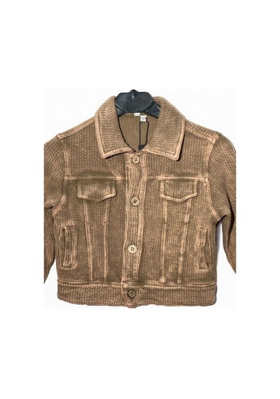 Nanica Kids Erkek Çocuk Yumuşak Dokulu Cep Detaylı Ceket-15730 Kahverengi