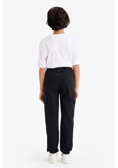 Defacto Kargo Fit Beli Lastikli Jean Pantolon Erkek Çocuk G6164A826SP
