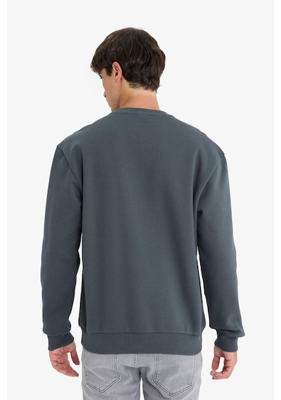 Defacto Regular Fit Bisiklet Yaka Basic Düz Kalın Sweatshirt T3777az25auar184 Antrasit