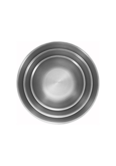Hazırlama Kasesi Seti, 3 Parça, 18/10 Paslanmaz Çelik, Salata Kasesi, Karıştırma Kasesi, Çap: 17, 21 Ve 25 Cm Çok Renkli