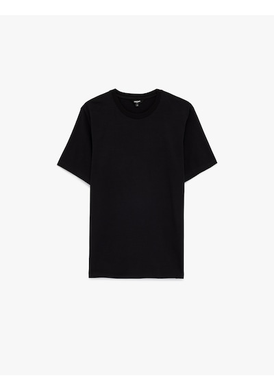 Koton Kısa Kollu Pamuklu Bisiklet Yaka Basic Slim Fit Tişört Siyah 6sam10034mk Siyah Koton Kısa Kollu Pamuklu Bisiklet Yaka Basic Slim Fit Tişört Siyah 6sam10034mk Siyah