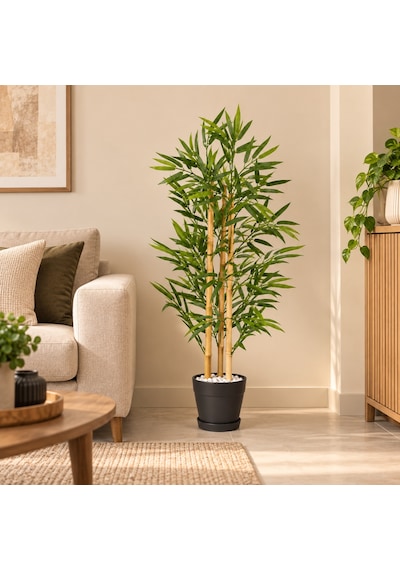 150 Cm Bambu Ağacı 4 Gövdeli Çok Renkli