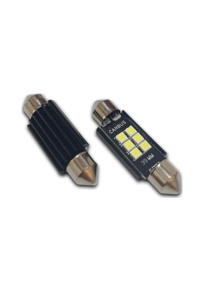 Tr 39 Mm Canbus Sofit Led Ampul Süper Beyaz 6 Smd Parlak Beyaz, Plaka, Bagaj, Tavan Aydınlatma Genel
