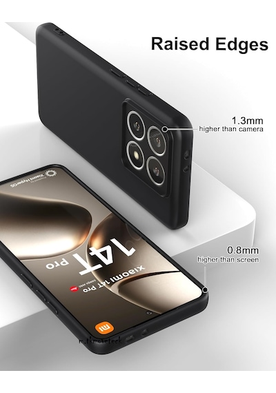 Xiaomi Mi 14t Pro Kılıf Kamera Korumalı Yumuşak Renkli Silikon
