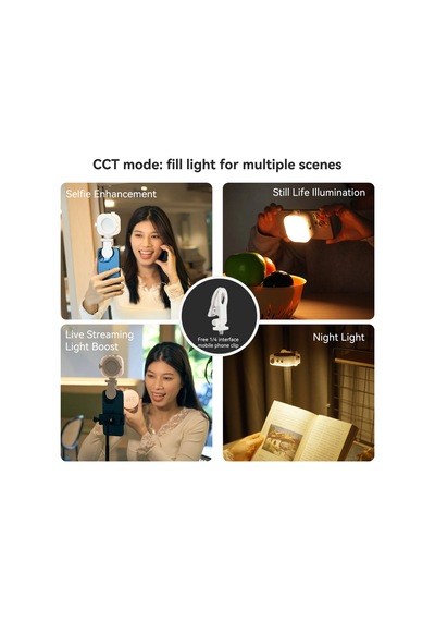 Telesin Magnetic Selfie Ice Cube Light Işık
