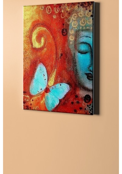 Webstyle Sayılarla Boyama Seti Kasnaklı Buda Ve Kelebek 40 X 50 Cm