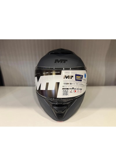 Kask Mt Atom 2 A2 Pure Mat Grey Çene Açılır Mat Gri