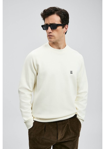 Lufian Grant Kırık Beyaz Erkek Sweatshirt 112030179 Kırık Beyaz