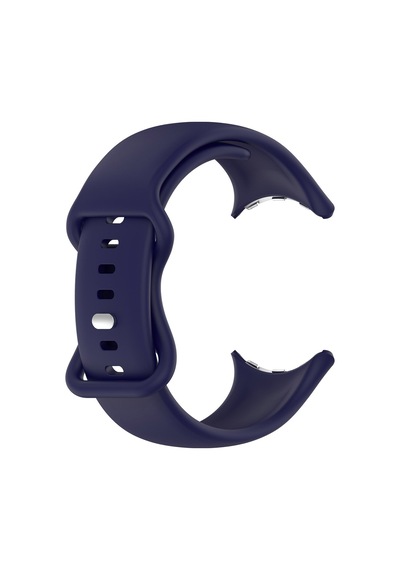 Caseonn Google Pixel Watch 5 45mm Kordon Esnek Spor Silikon Kayış Lacivert