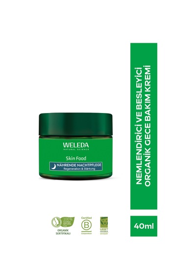 Weleda Skin Food Nemlendirici ve Besleyici Organik Gece Bakım Kremi 40 ML