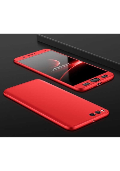 Xiaomi Mi Note 3 Kılıf Zore Ays Kapak Kırmızı