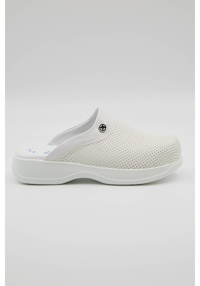 Terz-0051 Quicksteps Professional Kadın Anatomik Ve Comfort Sabo Terlik Beyaz